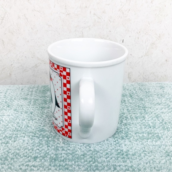 Vintage Papel Penguins Hearts Two Of A Kind Mug Cup Japan - Picture 5 of 7